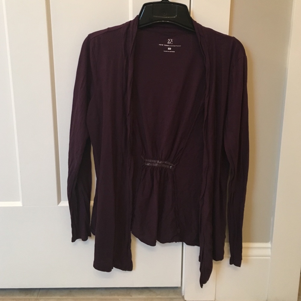 Dark plum cardigan